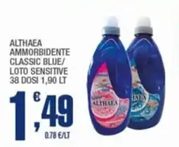 Splendidi e Splendenti Althaea ammorbidente classic blue/ loto sensitive 38 dosi offerta
