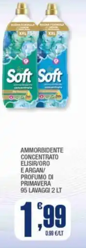 Splendidi e Splendenti Ammorbidente concentrato elisir/oro e argan/ profumo di primavera offerta