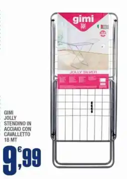 Splendidi e Splendenti Gimi jolly stendino in acciaio con cavalletto 18 mt offerta