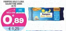 Splendidi e Splendenti Pampers sole e luna salviettine bimbi offerta