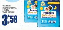 Splendidi e Splendenti Pampers pannolini sole e luna varie misure offerta