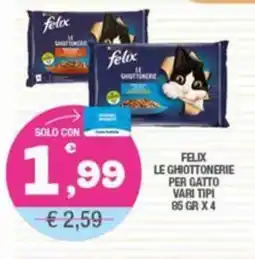 Splendidi e Splendenti Felix le ghiottonerie per gatto vari tipi offerta
