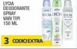 Splendidi e Splendenti Lycia deodorante spray vari tipi offerta