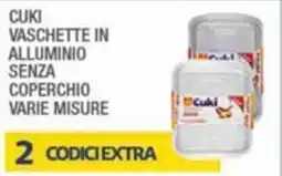 Splendidi e Splendenti Cuki vaschette in alluminio senza coperchio offerta