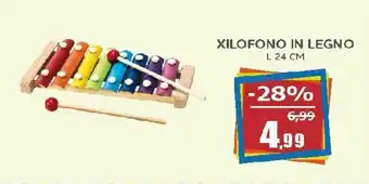 Happy Casa Xilofono in Legno L 24 cm offerta