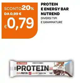 Ekom Protein e energy bar NUTREND offerta