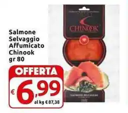 Carrefour Express Salmone Selvaggio Affumicato Chinook offerta