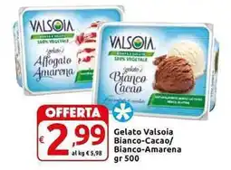 Carrefour Express Gelato Valsoia Bianco-Cacao/ Bianco-Amarena offerta