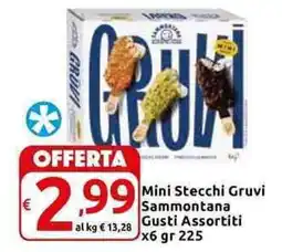 Carrefour Express Mini Stecchi Gruvi Sammontana Gusti Assortiti offerta