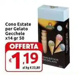 Carrefour Express Cono Estate per Gelato Gecchele offerta