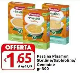 Carrefour Express Pastina Plasmon Stelline/Sabbiolina/ Gemmine offerta