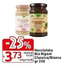 Carrefour Express Nocciolata Bio Rigoni Classica/Bianca offerta