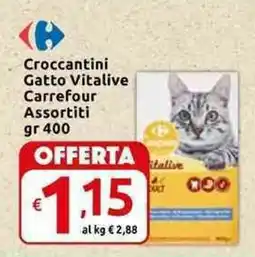 Carrefour Express Croccantini Gatto Vitalive Carrefour Assortiti offerta