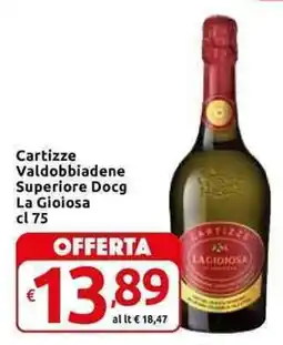 Carrefour Express Cartizze Valdobbiadene Superiore Docg La Gioiosa offerta