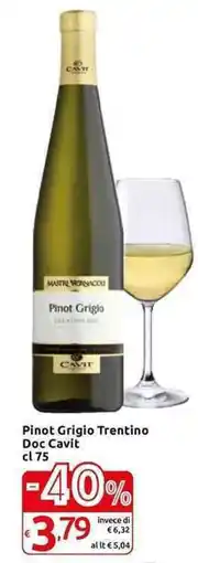 Carrefour Express Pinot Grigio Trentino Doc Cavit offerta