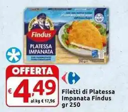 Carrefour Express Filetti di Platessa Impanata Findus offerta