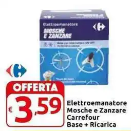 Carrefour Express Elettroemanatore Mosche e Zanzare Carrefour Base + Ricarica offerta