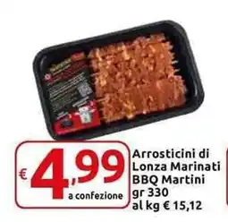 Arrosticini di Lonza Marinati BBQ Martini