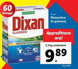 Lidl Dixan Detersivo in polvere offerta