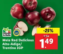Lidl Mele Red Delicious Alto-Adige/ Trentino IGP offerta
