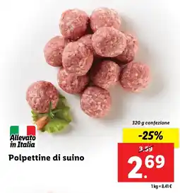Lidl Polpettine di suino offerta