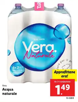 Lidl Vera Acqua naturale offerta