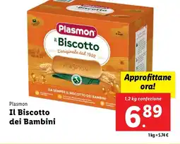 Lidl Plasmon Il Biscotto dei Bambini offerta