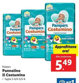 Lidl Pampers Pannolino Il Costumino offerta