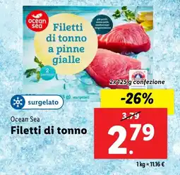Lidl Ocean Sea Filetti di tonno offerta