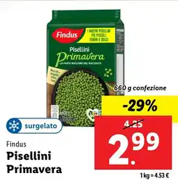 Lidl Findus Pisellini Primavera offerta
