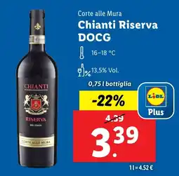 Lidl Corte alle Mura Chianti Riserva DOCG offerta