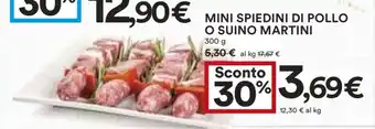 Coop MINI SPIEDINI DI POLLO O SUINO MARTINI offerta