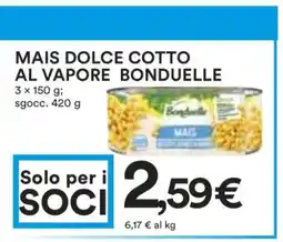 Coop MAIS DOLCE COTTO AL VAPORE BONDUELLE offerta
