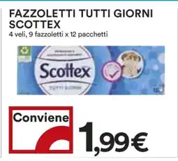 Coop Fazzoletti Tutti Giorni Scottex offerta