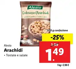 Lidl Alesto Arachidi offerta