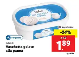 Lidl Gelatelli Vaschetta gelato alla panna offerta