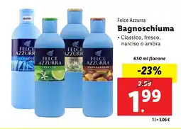 Lidl Felce Azzurra Bagnoschiuma offerta
