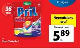Lidl Pril Tabs Tutto in 1 offerta
