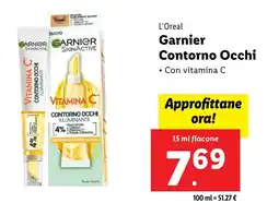 Lidl L'Oreal Garnier Contorno Occhi offerta