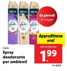 Lidl Glade Spray deodorante per ambienti offerta