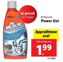 Lidl Mr Muscolo Power Gel offerta