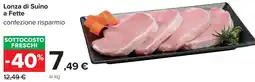Carrefour Lonza di suino a fette offerta