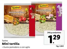 Lidl Tastino Mini tortilla offerta
