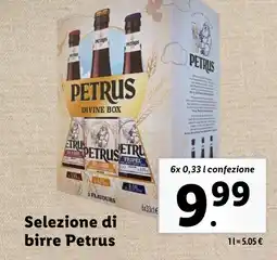 Lidl Selezione di birre Petrus offerta