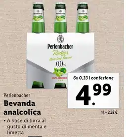 Lidl Perlenbacher Bevanda analcolica offerta