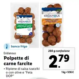 Lidl Eridanous Polpette di carne farcite offerta