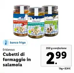 Lidl Eridanous Cubetti di formaggio in salamoia offerta