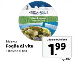 Lidl Eridanous Foglie di vite offerta