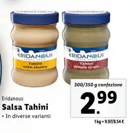 Lidl Eridanous Salsa Tahini offerta