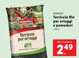Lidl GRANDIOL Terriccio Bio per ortaggi e pomodori offerta
